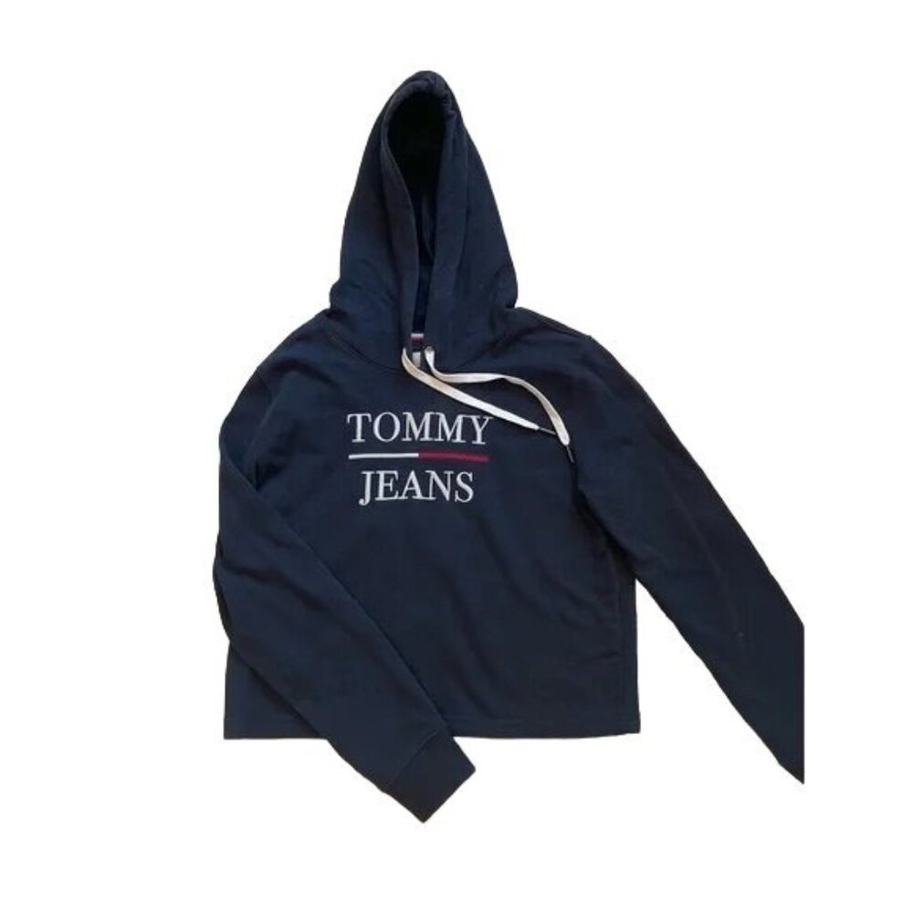Tommy Hilfiger Jeans Navy Cropped Hoodie - Picture 4 of 6